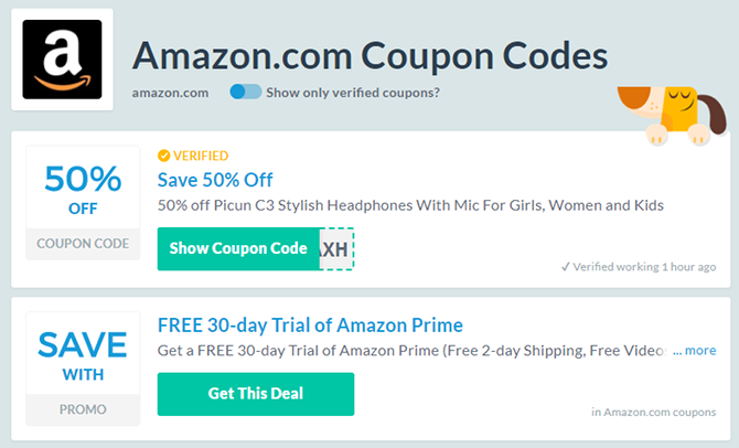 CouponFollow for shopping on amazon