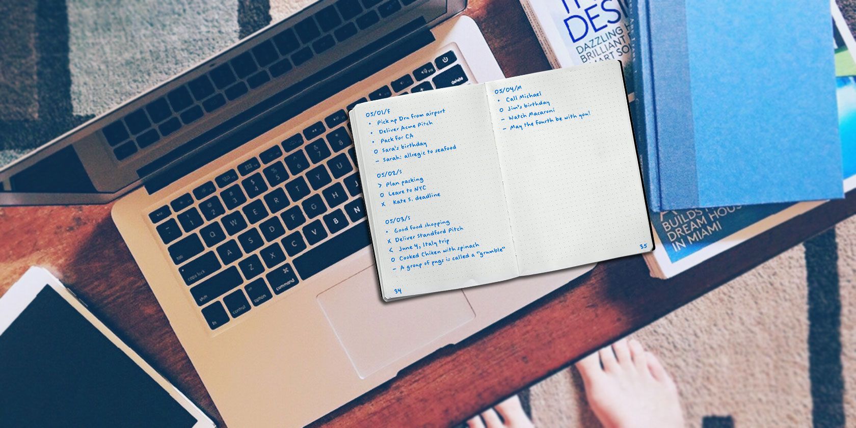 Create a Bullet Journal on Your Mac With Reminders, Calendar, or Notes
