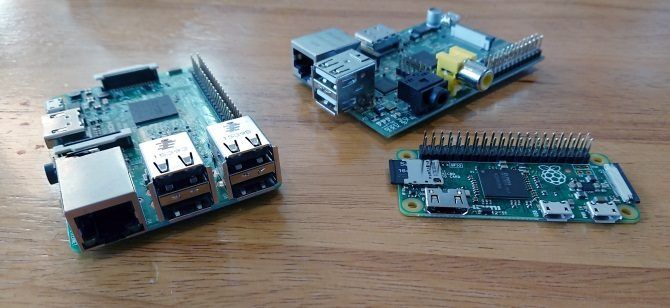 Raspberry Pi 3B, Raspberry Pi, and Raspberry Pi Zero