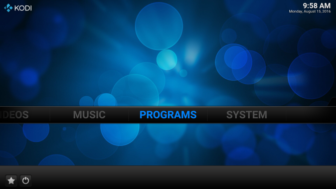 Kodi running on Raspberry Pi