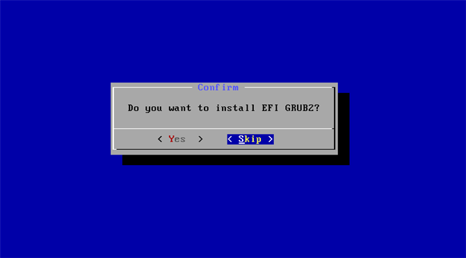 Do you want to install EFI GRUB2?