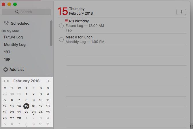 Tips for using Reminders on Mac