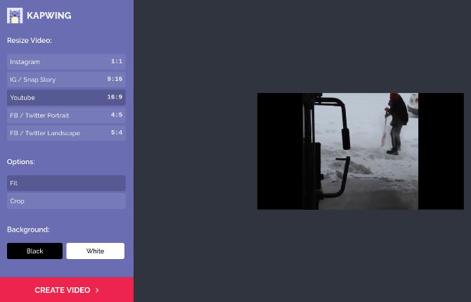 Kapwing is a free online video editor to resize videos for social media or add subtitles