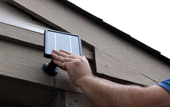 installing the reolink solar panel