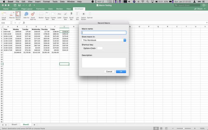 excel for mac with macros