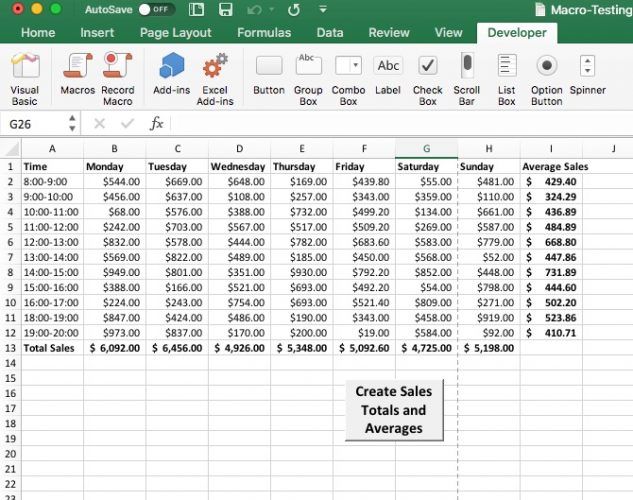 macros in excel on mac to save time