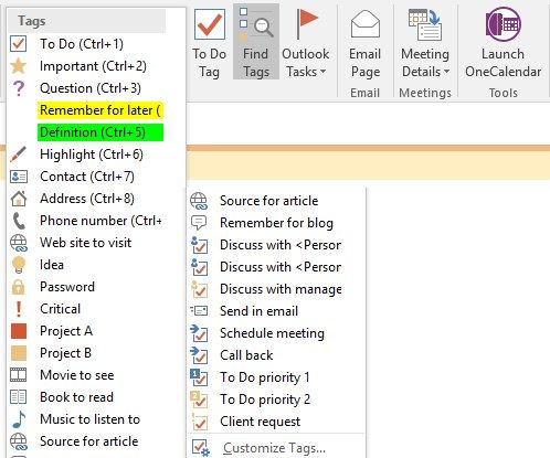 onenote tips for programmers