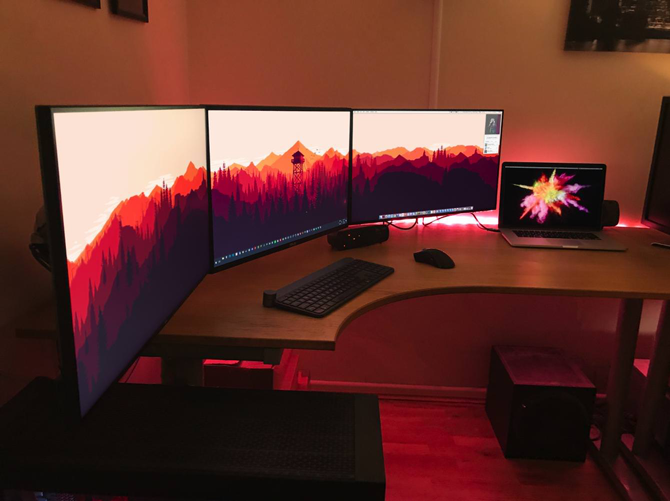 mac dual monitors span option