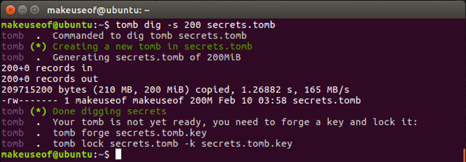 protect sensitive data using tomb on linux