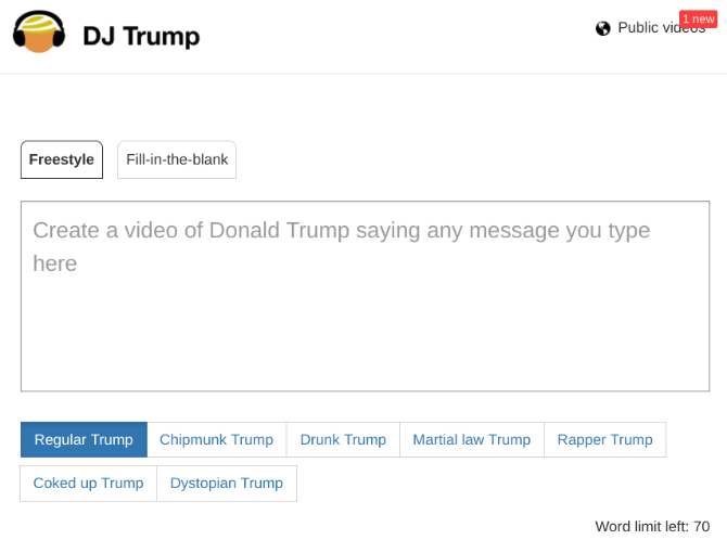 cool weird websites - DJ Trump