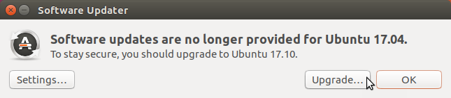 Updates no longer provided for Ubuntu 17.04