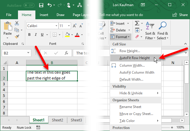 AutoFit Row Height in Excel