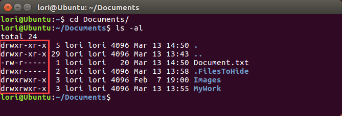 Permissions on files and directories in Linux