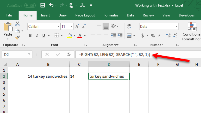 Separate text into multiple cells in Excel