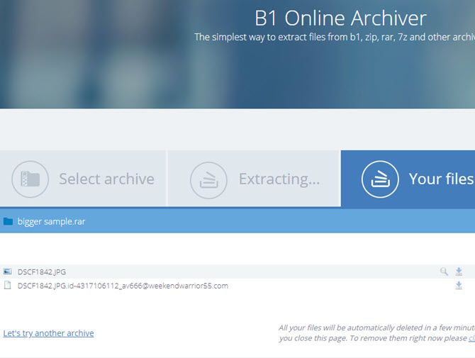 B1 Online Archiver