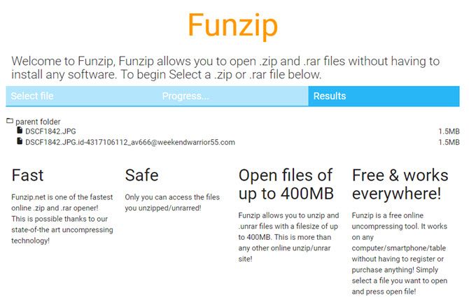 zip folder extractor online