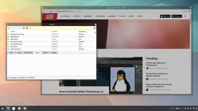 Arch Linux, Linux Distro desktop