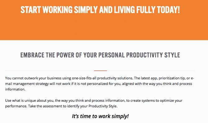 The Productivity Style Assessment