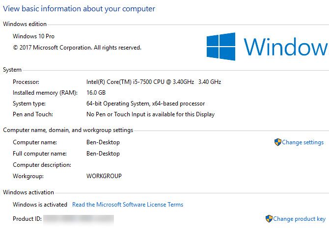 Windows computer domain status