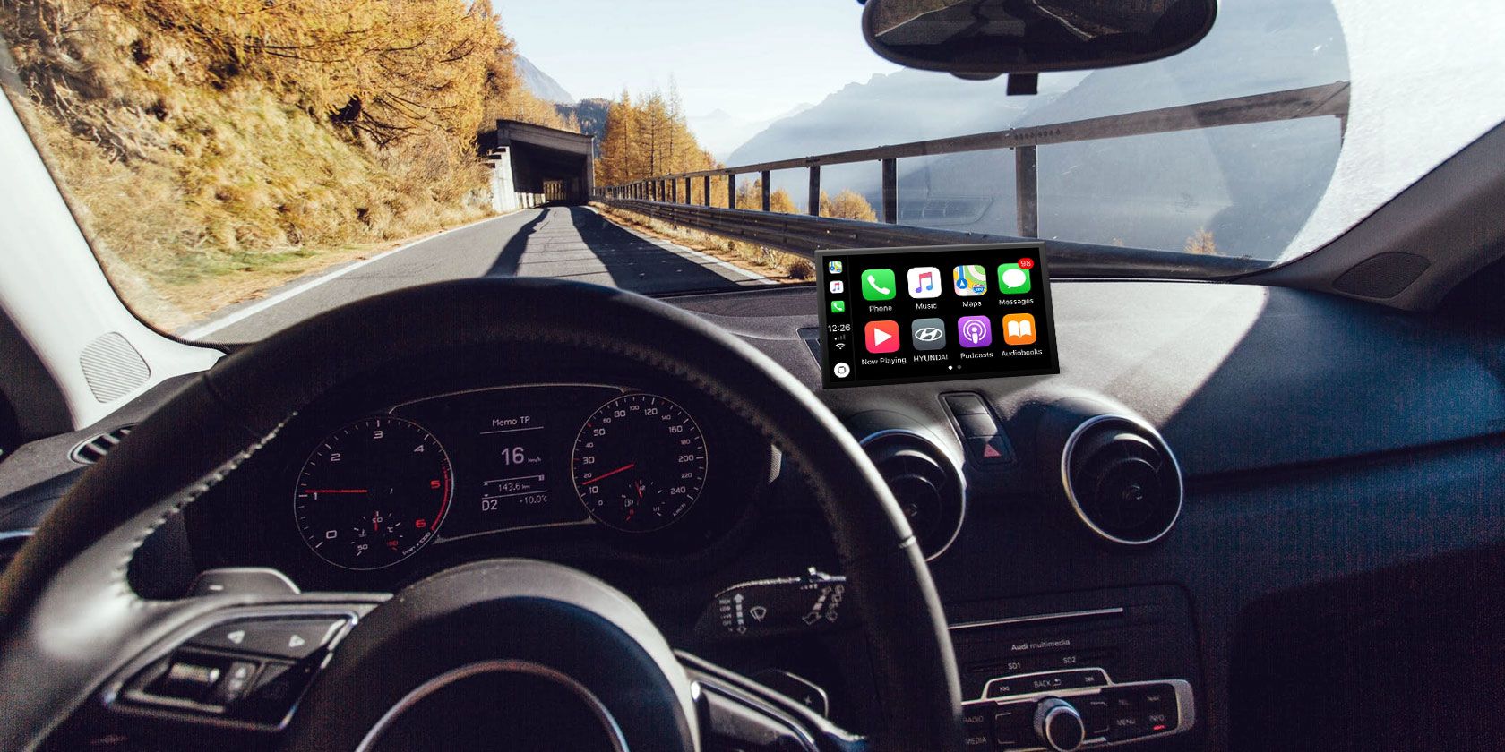 Apple CarPlay on vehicle display