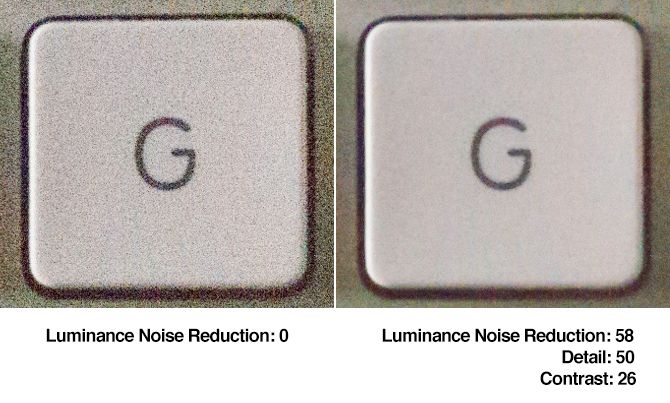how to reduce noise - luminance