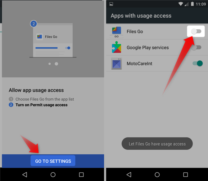 Android Files Go Usage Access