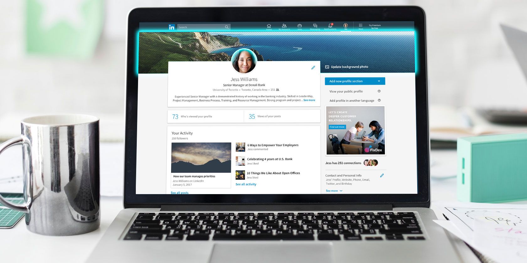 LinkedIn How To  Changing Your LinkedIn Background Photo  Premium Career  Coaching for Financial Services Professionals