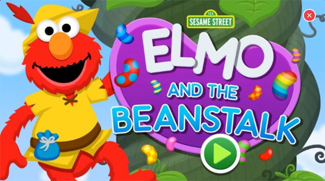 iphone education apps for kids - Elmo and the Beanstalk iOS
