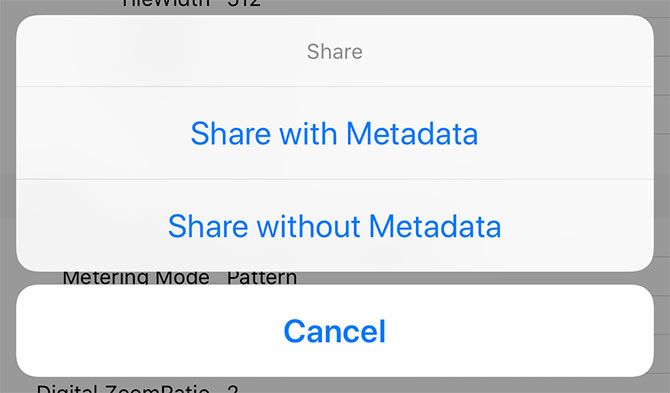 Share Photo Without Metadata using Koredoko