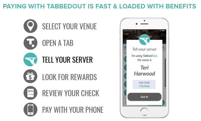 TabbedOut - mobile payment apps android