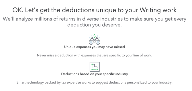 TurboTax calculates deductions