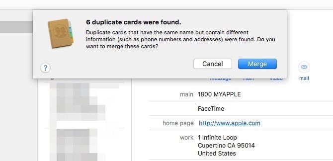 Delete duplicate contacts Mac