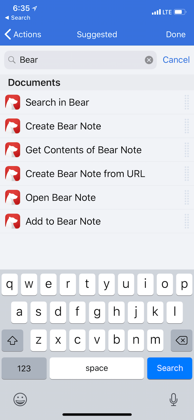 Apple Workflow Bear Workflows 1