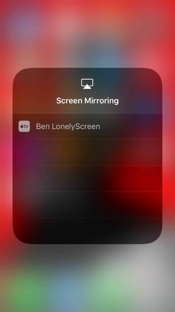 ipad mirroring with lonely screen