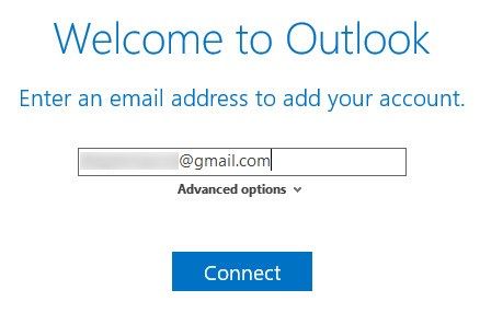 Outlook Connect to Gmail