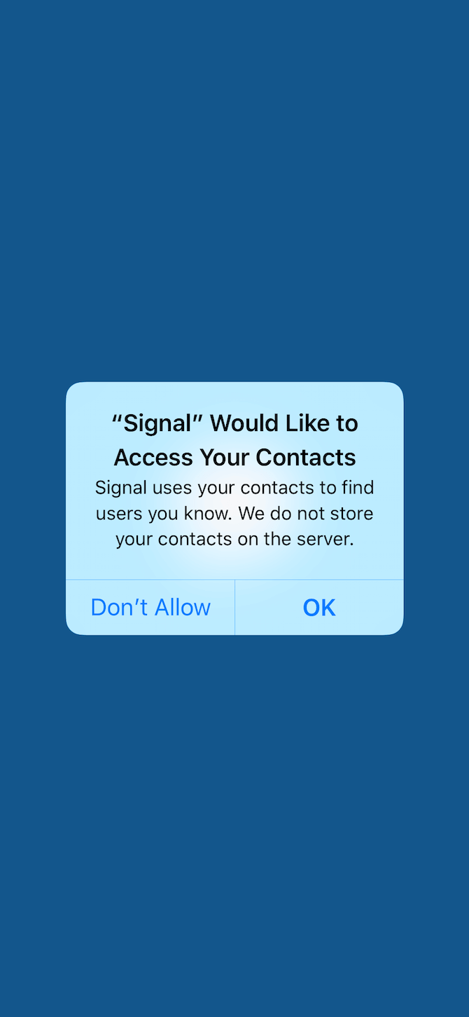 Signal access contacts