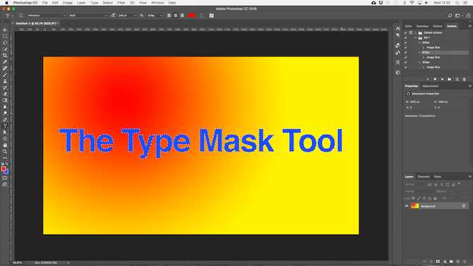 working with text in photoshop a