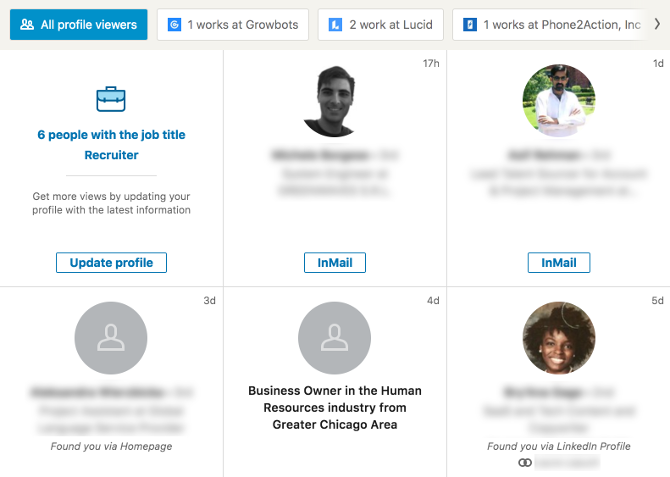 Who Viewed Your Profile in LinkedIn Premium