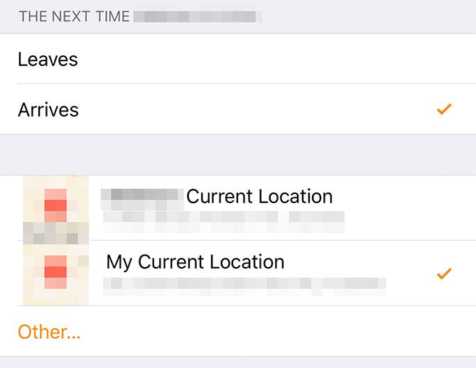 Location Notifications on iPhone