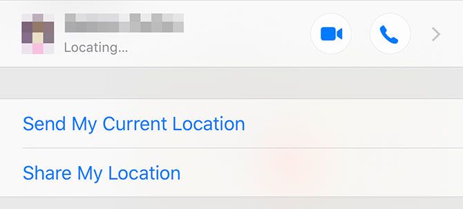 Send iPhone Location via Messages