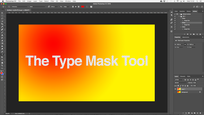 working with text in photoshop - photoshop transparent text