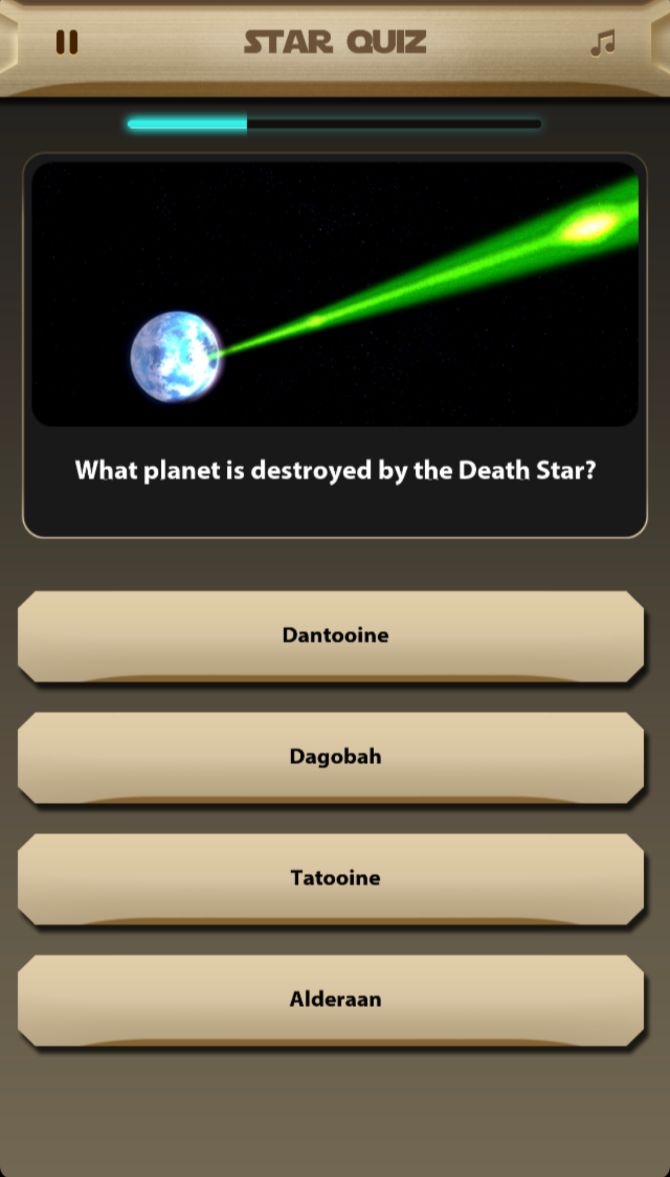 Trivia: Star Wars Edition question 2