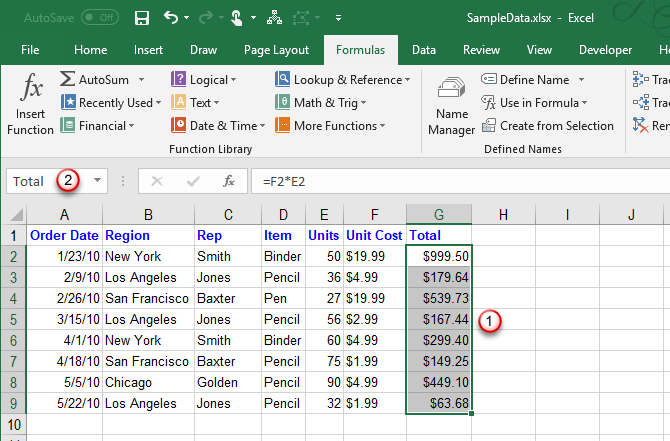 How To Work With Named Ranges In Microsoft Excel