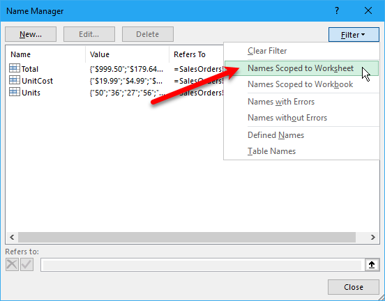 How To Work With Named Ranges In Microsoft Excel