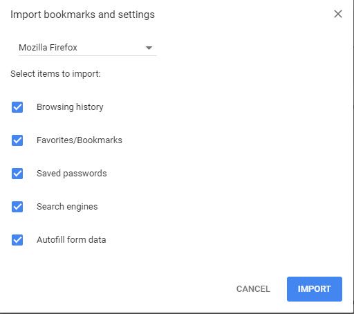 Chrome-Import-Bookmarks