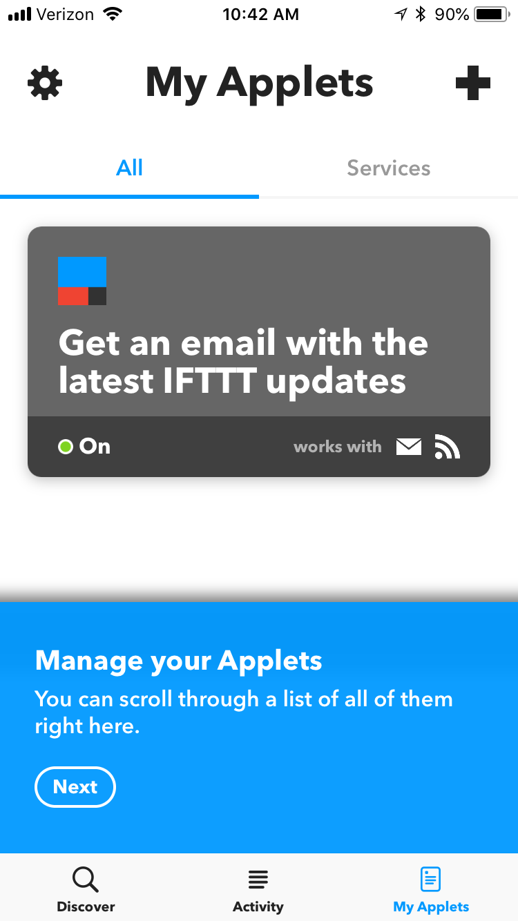 IFTT application