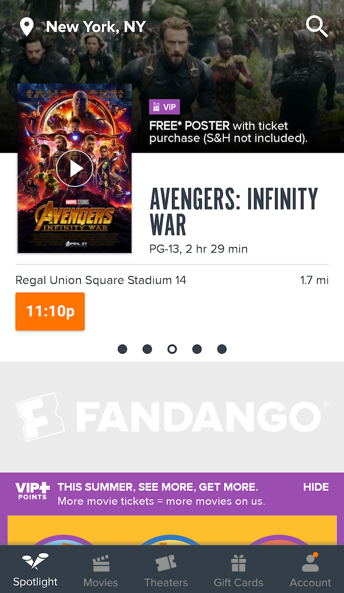 Fandango Movie App 1
