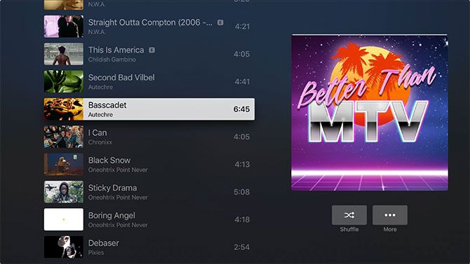 Apple Music Video Playlist on Apple TV