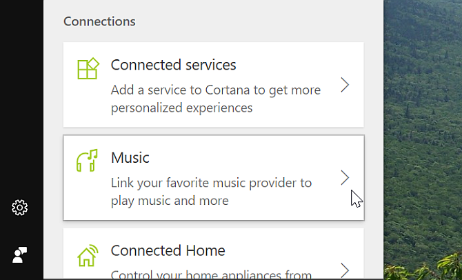 Cortana Desktop Connect Music