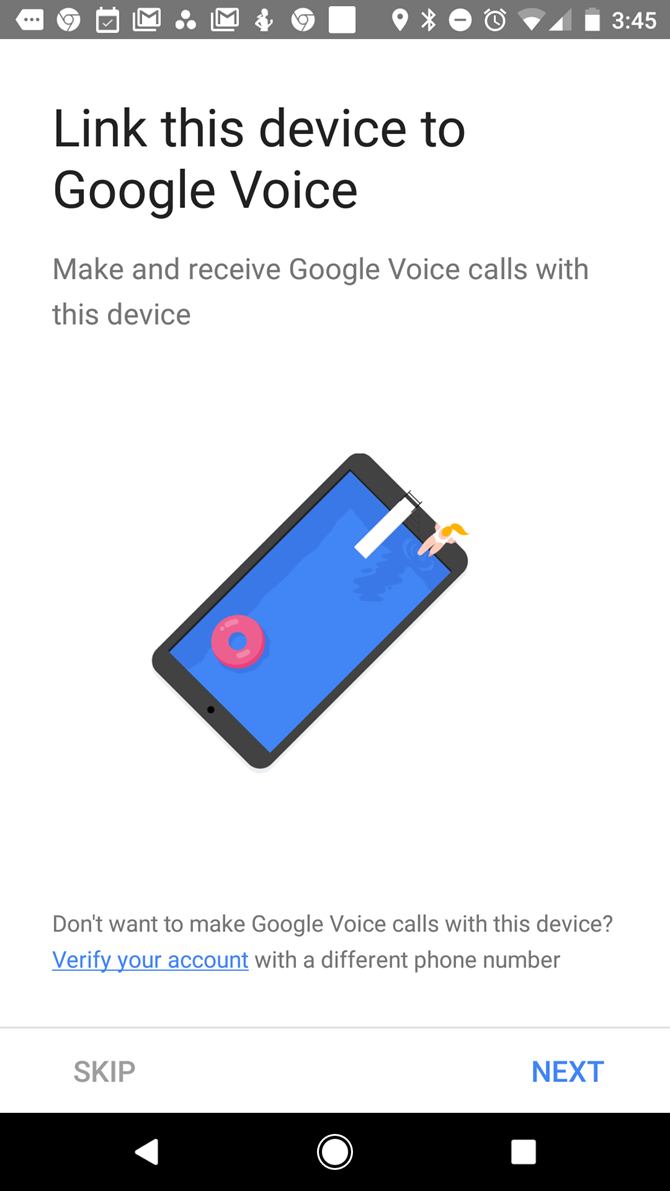 Link phone to Google Voice